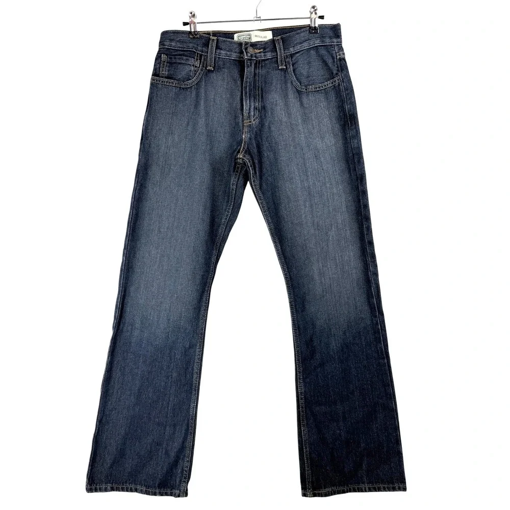 Signature by Levi Strauss 30x32 Regular Fit Dark Wash Jeans Workwear NWT Classic